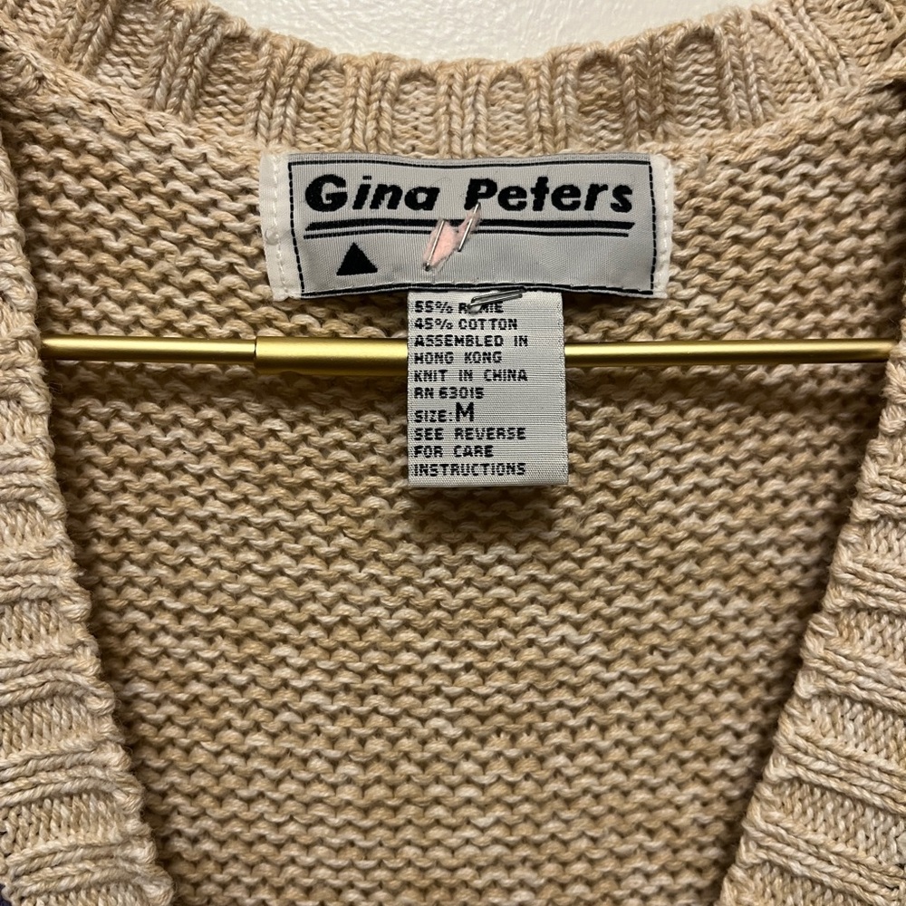 Vintage Spring Embroidered Patchwork Knit Vest - image 5